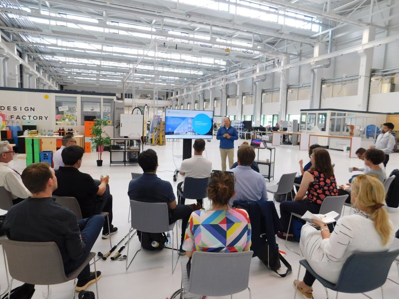 Presentation with audience