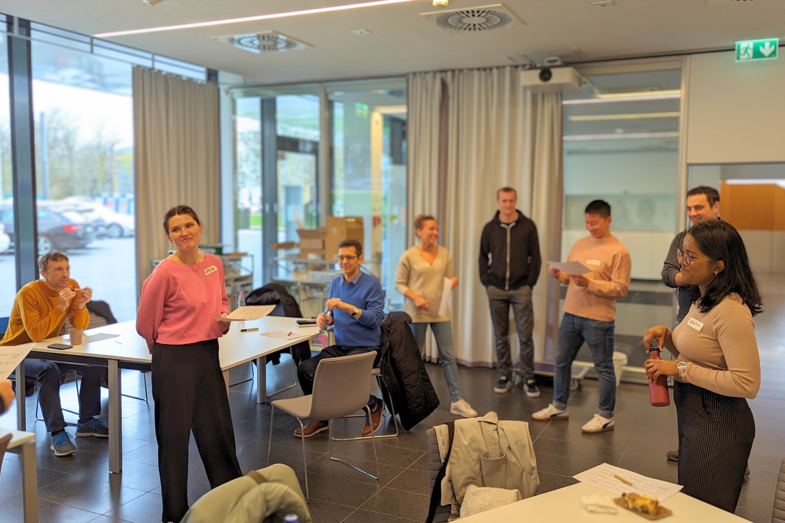 Teilnehmende des Workshops Design Thinking