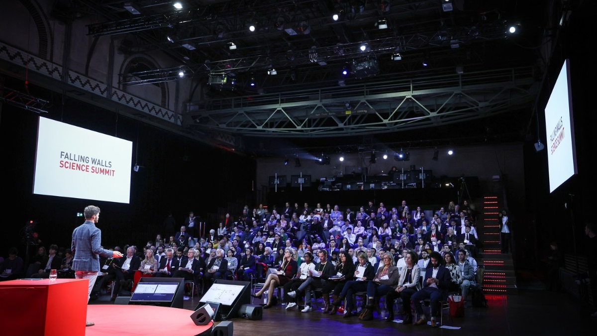 Perspective of the speakers at the Science Summit 2023 - view of the audience.