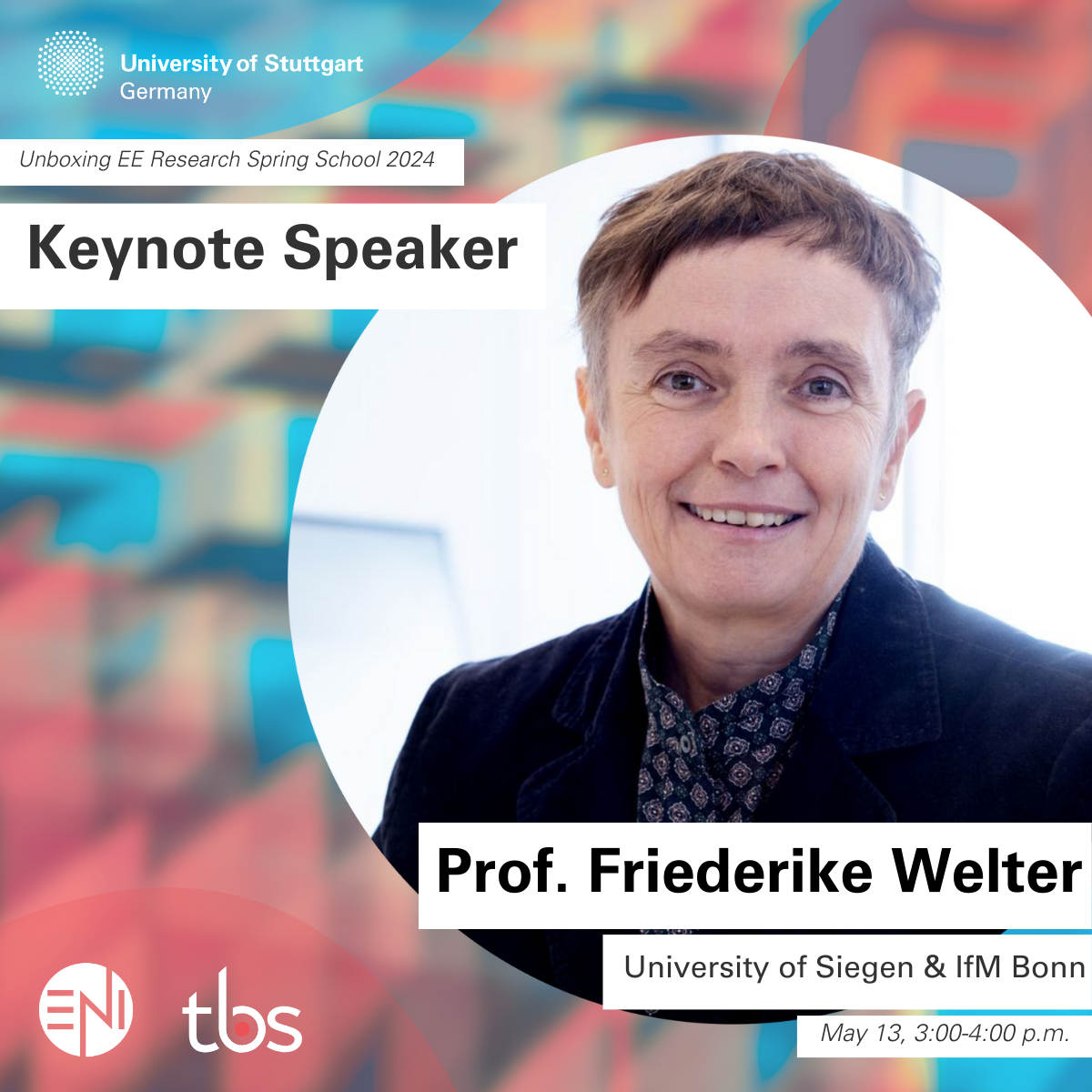 Unboxing #EERSS2024 Pt. 1: We welcome our Keynote Speaker, Prof. Friederike Welter (University of Siegen & IfM Bonn).