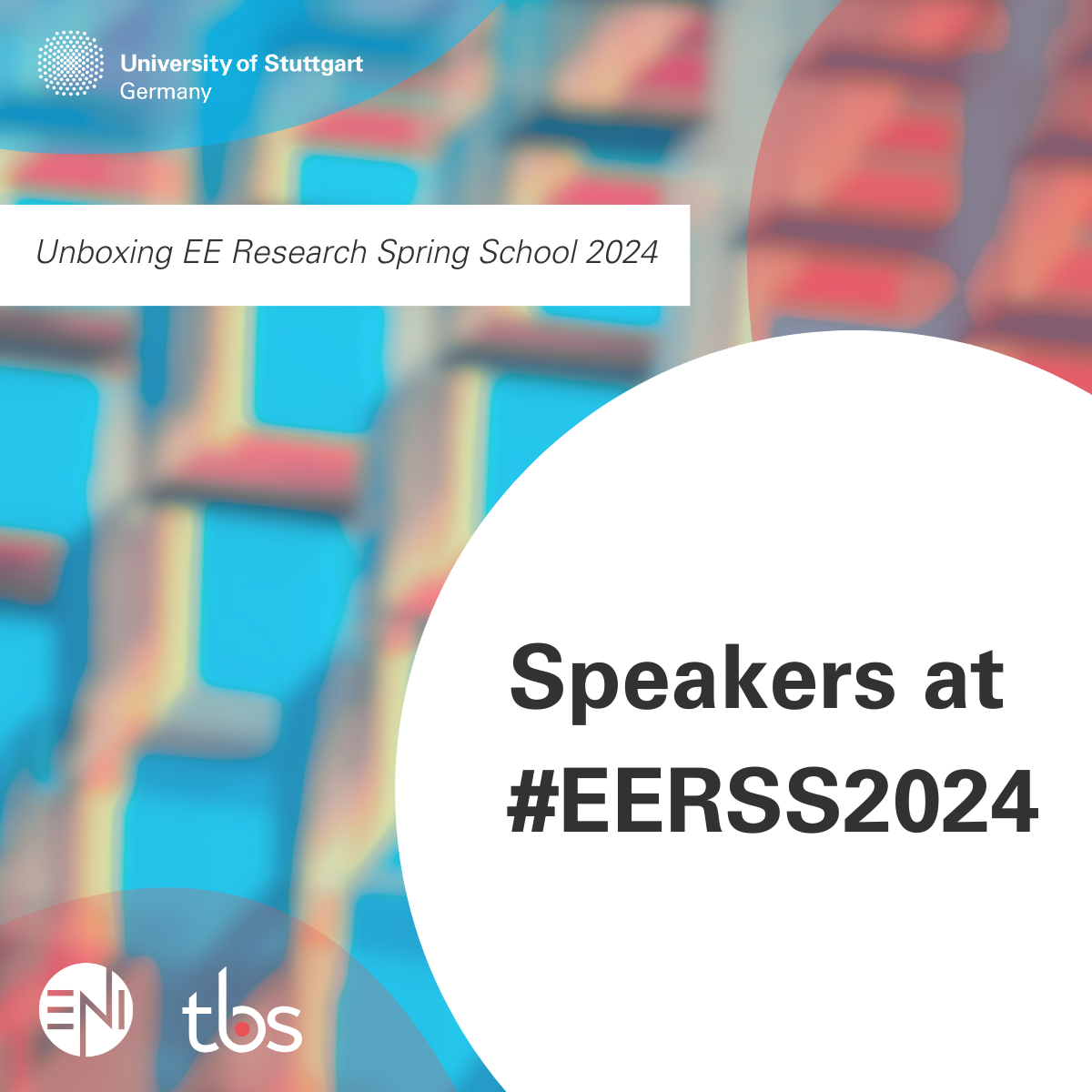 Unboxing #EERSS2024 Pt. 2: On the following slides you will find more information on our speakers.